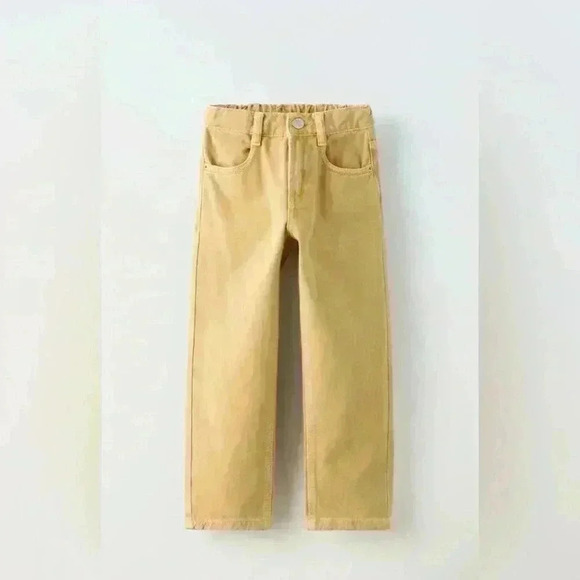 59. Zara New boys Pastel orange flared jeans these are from size 11-12 - Picture 1 of 8